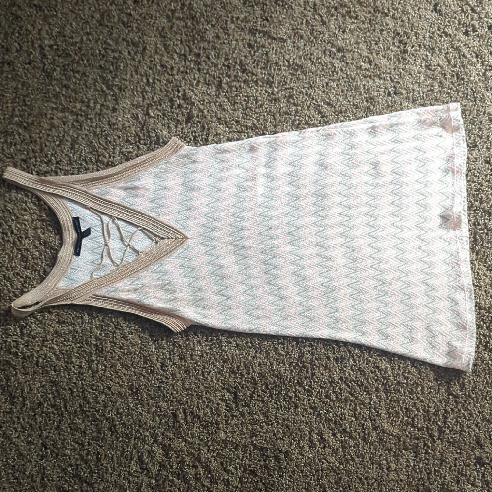 Sleeveless Chevron WHBM Dress